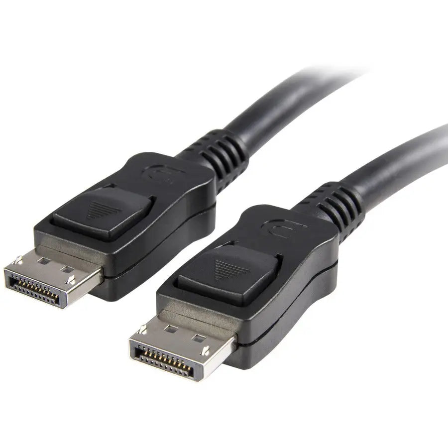 StarTech.com 50 ft DisplayPort Cable with Latches - M/M for High-Resolution Video and Audio Connectivity