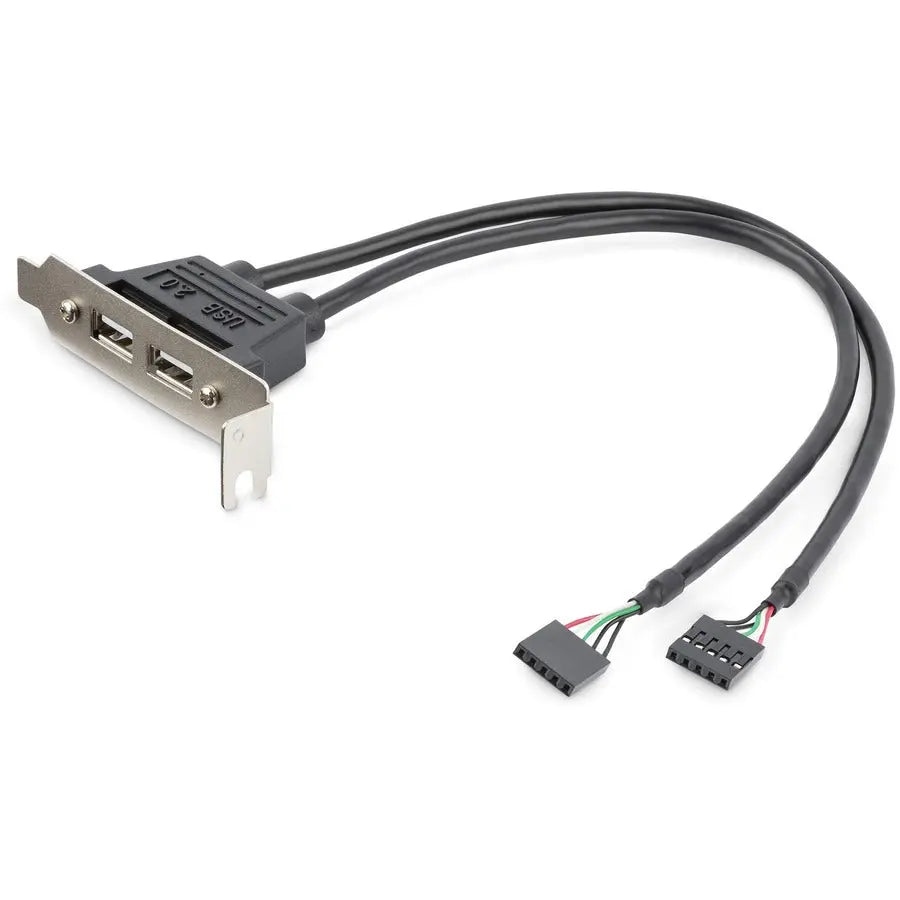 StarTech.com USBPLATELP 2 Port Low Profile USB Slot Plate Adapter