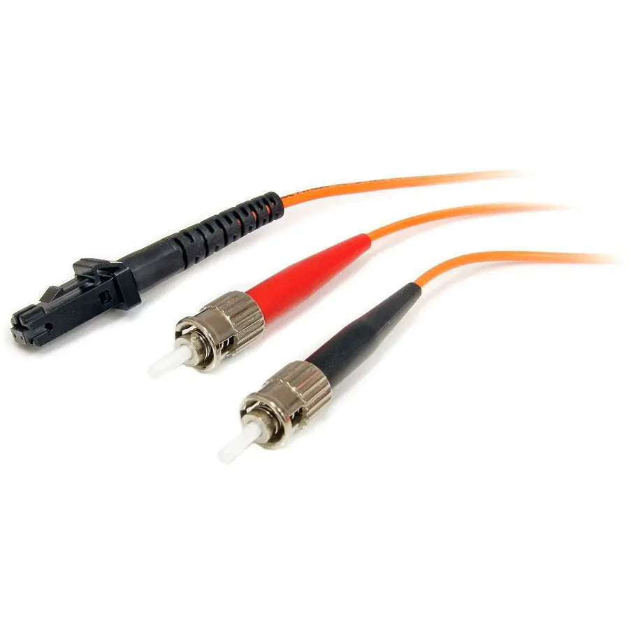 StarTech.com 1m Multimode Duplex Fiber Optic Patch Cable with MTRJ and ST Connectors