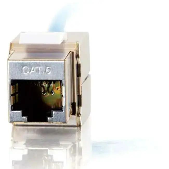 C2G 180 Degree Cat6 RJ45 UTP Shielded Keystone Jack - Silver by Legrand Group Part 35212 by Legrand Group