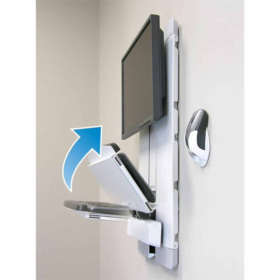 Ergotron Vertical Lift Auto-Retracting Keyboard Kit for High Traffic Areas