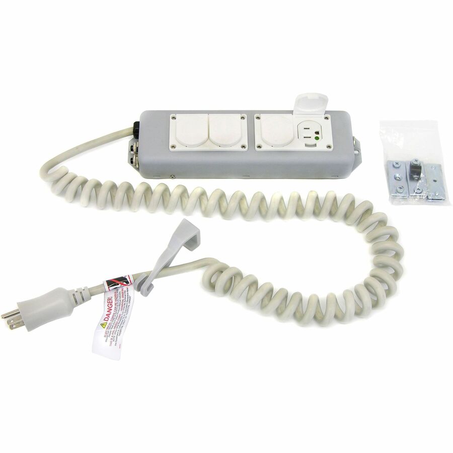Ergotron 4-Outlets Medical Grade Power Strip for Healthcare Environments