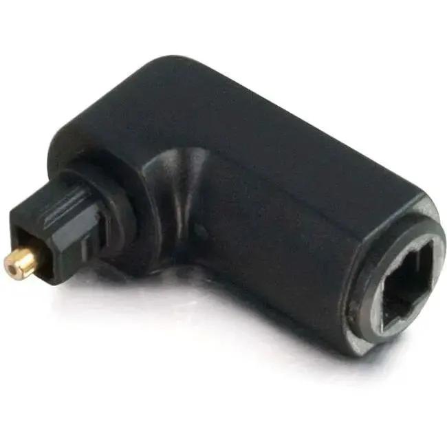 C2G Velocity Right Angle TOSLINK Port Saver Adapter - Durable Fiber Optic Audio Connection by Legrand Group