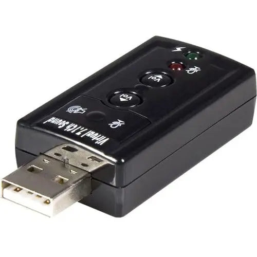 StarTech.com USB Audio Adapter ICUSBAUDIO7 - Virtual 7.1 External Sound Card for PC and Mac