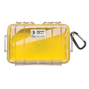 Pelican 1040 Micro Case with Yellow Liner – Waterproof, Crushproof & Dustproof Travel Protection for iPod and More