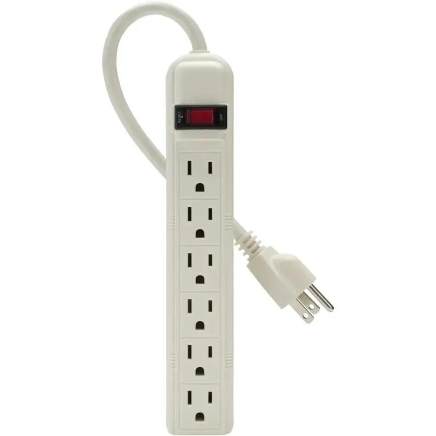 Belkin 6-Outlet Power Strip with 3-Foot Heavy-Duty Cord, On/Off Switch - White by Belkin International, Inc