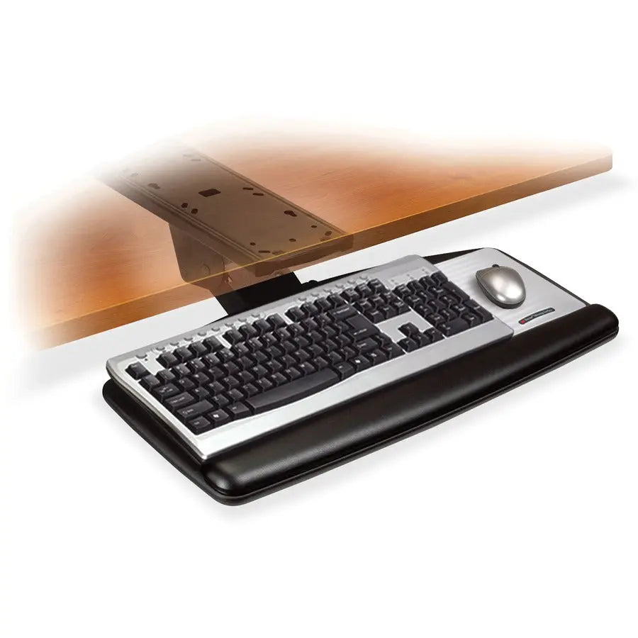 3M AKT170LE Adjustable Keyboard Tray for Sit/Stand Comfort and Ergonomic Support