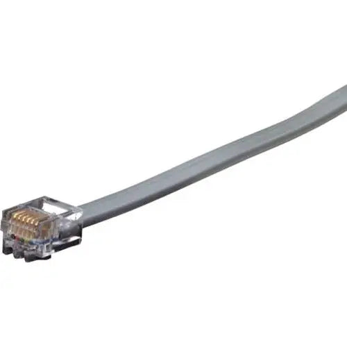 Black Box Corporation EL06MS-25 Modular Phone Cable – 25 ft Flat Satin Stranded PVC Gray