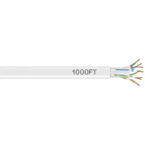 Black Box GigaTrue 550 MHz Cat6 Bulk Network Cable, 1000 ft - UTP Solid Copper for High-Speed Data and Video
