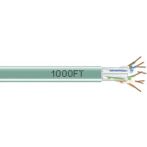 Black Box EYN878A-PB-1000 CAT6 550-MHz Solid Bulk Network Cable, Green, 1000 ft