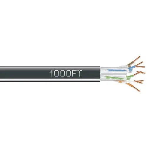 Black Box CAT6 550-MHz Solid Bulk UTP Network Cable (EYN880A-PB-1000)