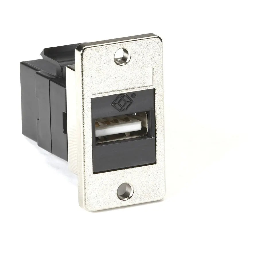 Black Box Panel Mount USB Coupler Type A Female / Type B Female – Black