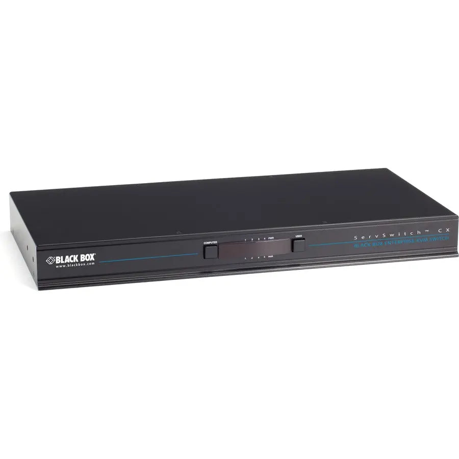 Black Box ServSwitch CX KVM Switch - 24 Port CATx with Rack-Mount Option