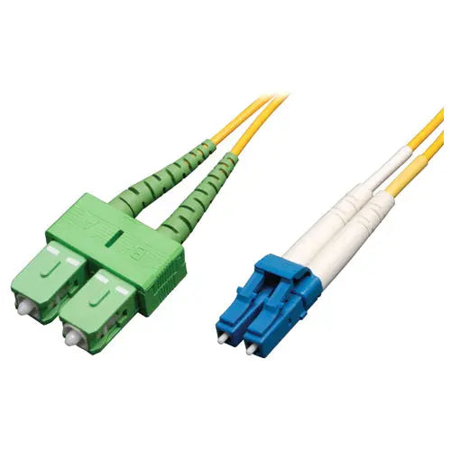 Eaton Tripp Lite Series N366-03M-AP 3-Meter Duplex Single Mode Fiber Optic Cable with LC to SC/APC Connectors