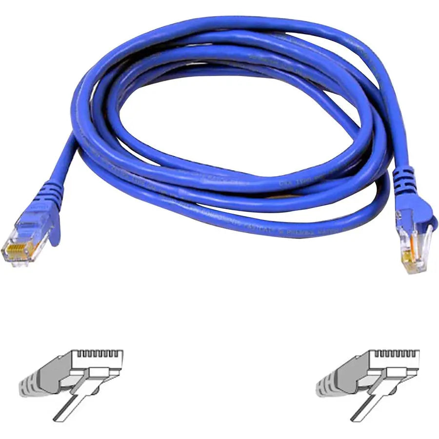 Belkin CAT6 Ethernet Patch Cable, RJ45 Male to Male, Blue - High-Speed Network Connection