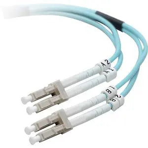 Belkin F2F402LL-04M-G 10GB Aqua Multimode LC/LC Duplex Fiber Optic Patch Cable