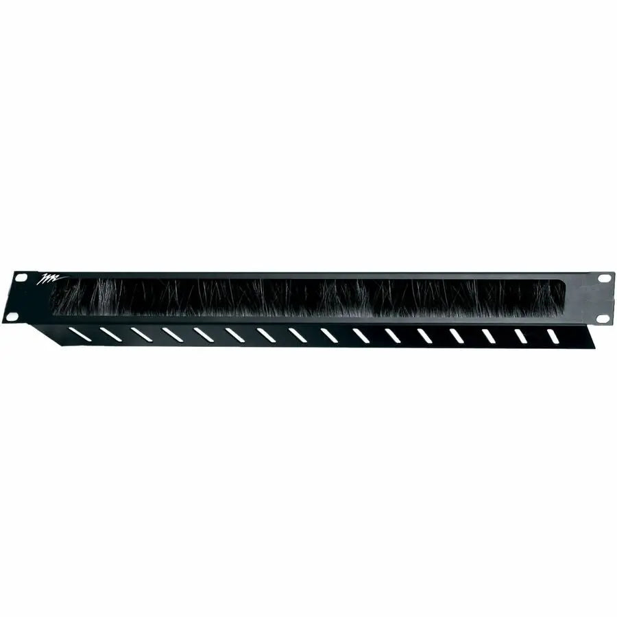 Legrand Group Middle Atlantic 1RU Brush Grommet Panel (Part Number: BR1) with Cable Management Tray and Dust-Resistant Nylon Brush
