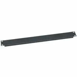Middle Atlantic EB1 1U Steel Flanged Blank Panel with Flat Black Powder Coat by Legrand Group