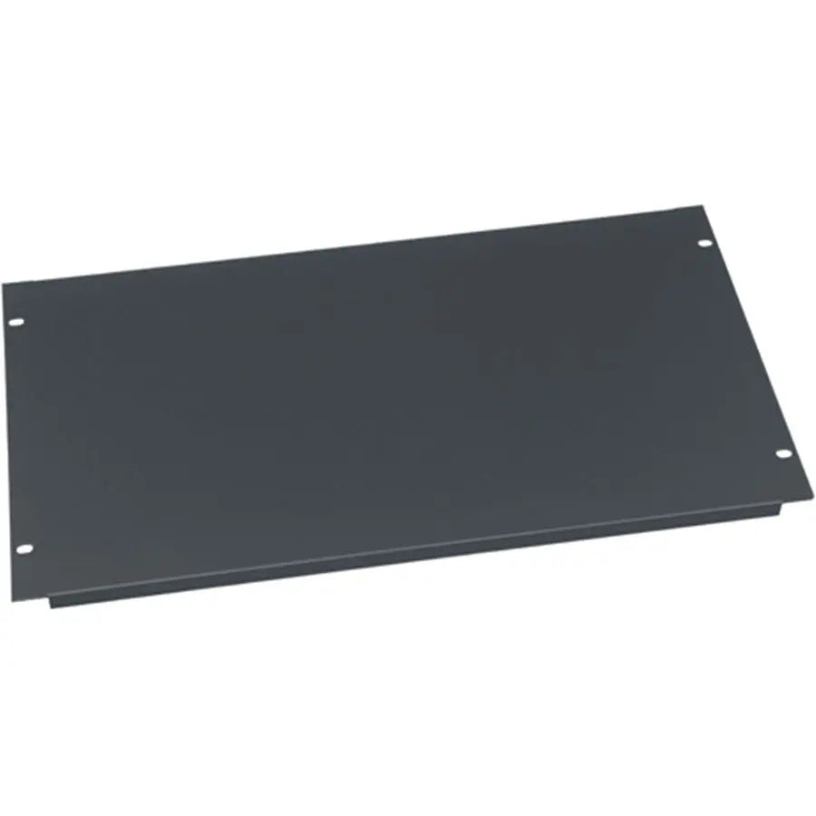 Middle Atlantic EB6 Blank Panel - Flanged Steel with Black Powder Coat Finish