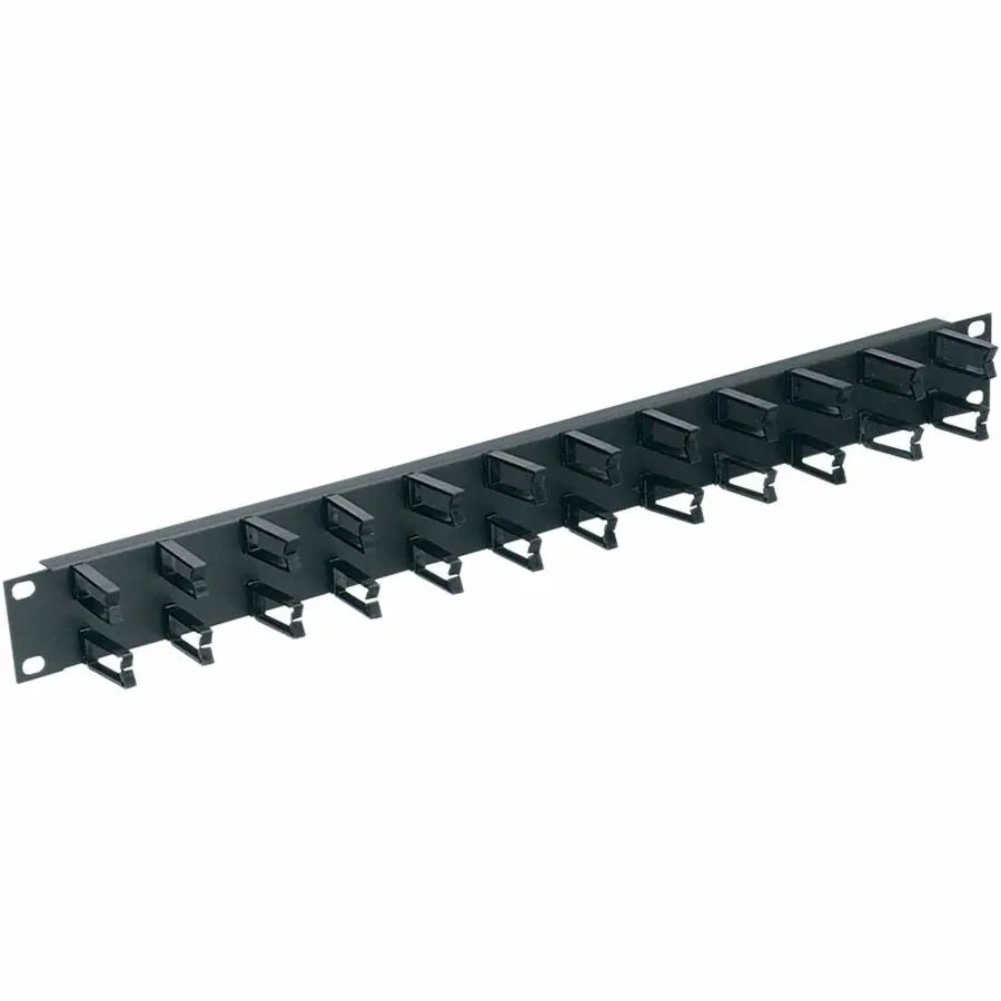 Legrand Group Middle Atlantic 1RU D-Ring Horizontal Rack Cable Manager with Micro-Clip