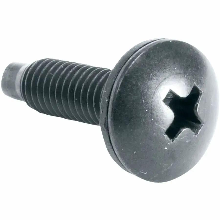 Legrand Group Middle Atlantic 10-32 Rack Screws - Truss Head - 3/4 inch Length - Black - Pack of 100 by Legrand Group