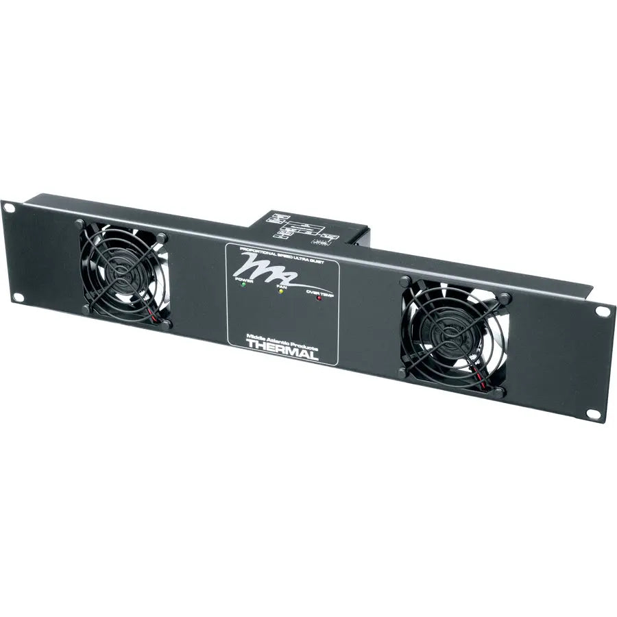 Middle Atlantic UQFP-2 2U Black Fan Tray with 50 CFM and Quiet Operation