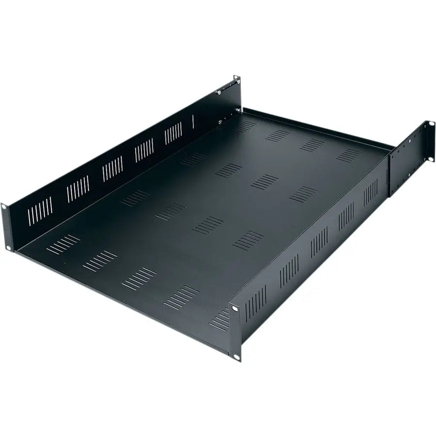Legrand Middle Atlantic VDS Adjustable 2U Rack Shelf – 23.5 to 32 Inches Deep, Black Powder Coat