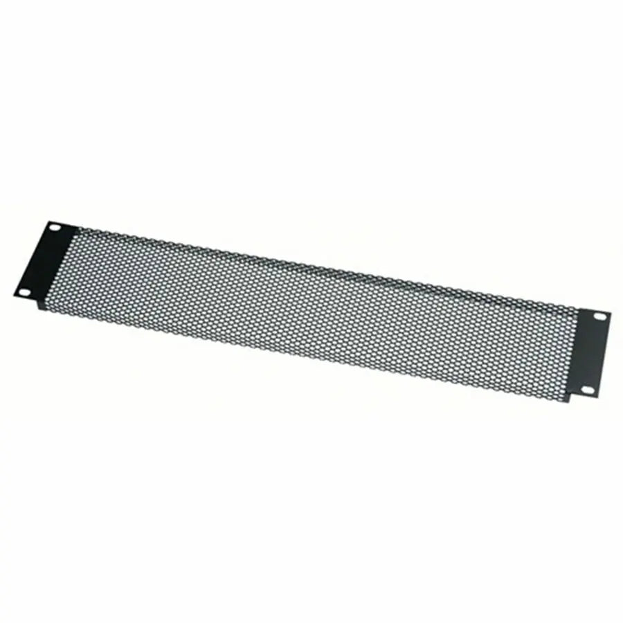 Middle Atlantic VT2 2U Vented Rack Panel - Perforated Steel with 64% Open Area, Flanged Design