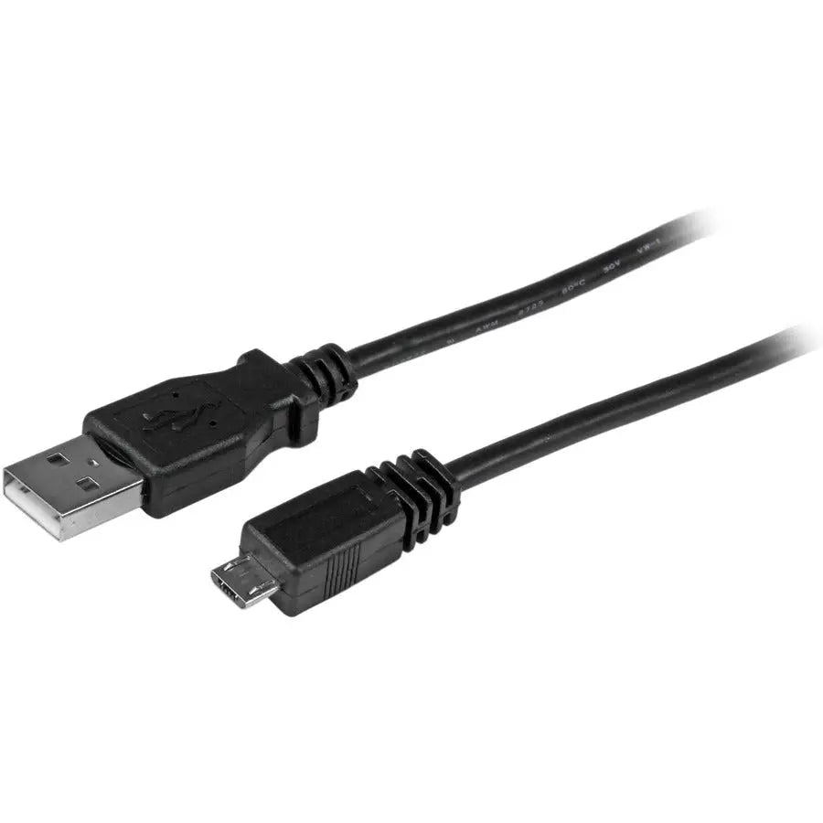 StarTech.com 1 ft Micro USB Cable - A to Micro B with Left Angle Connector