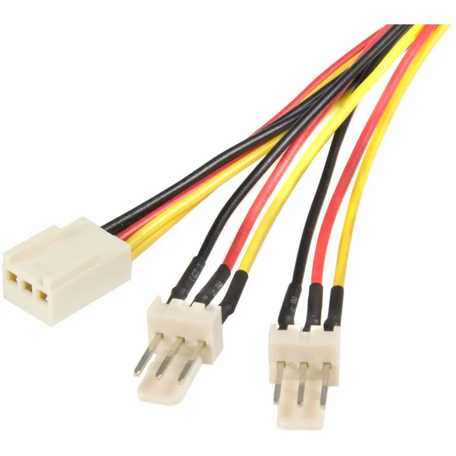 StarTech.com TX3SPLIT12 12-inch Fan Power Splitter Cable for Dual 3-Pin Fans