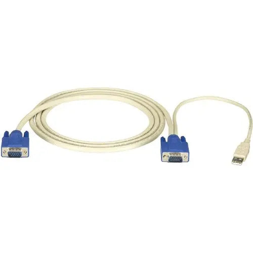 Black Box EC Series KVM CPU Cable - 10 ft. VGA & USB Hybrid Cable for EC Switches