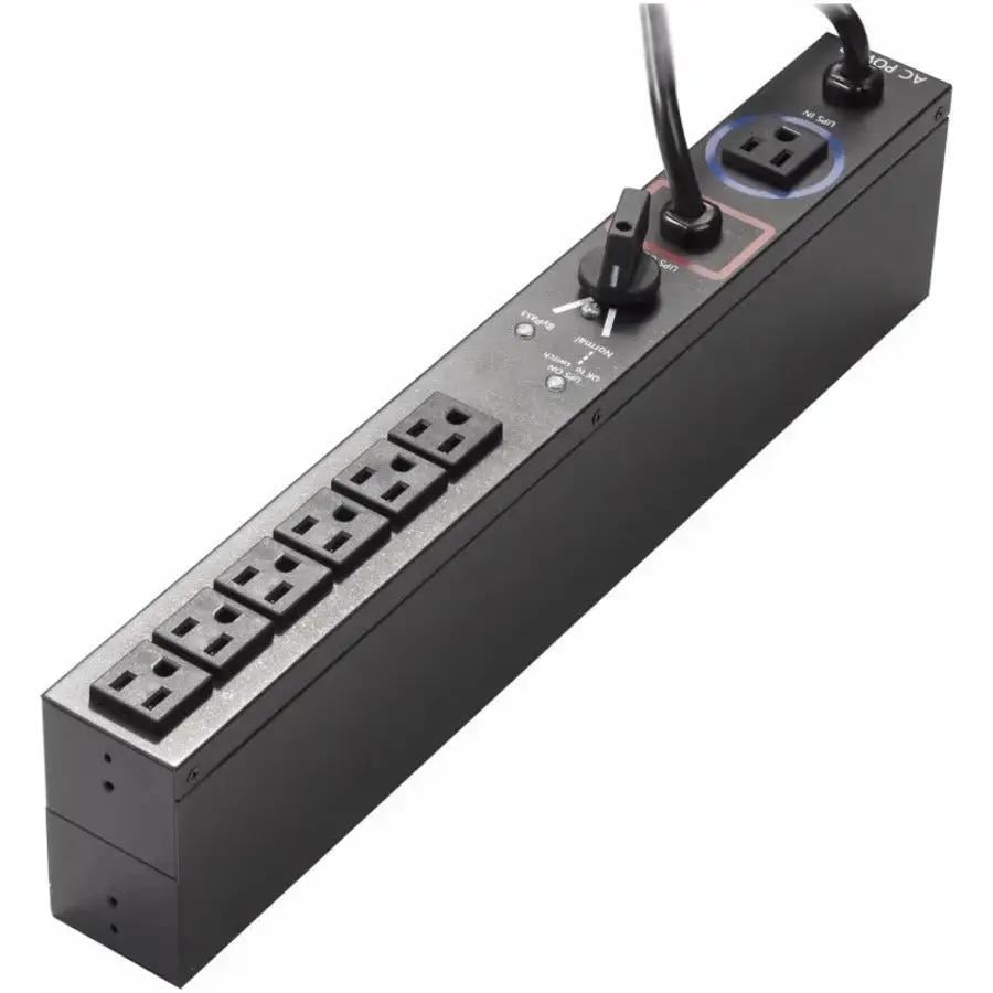 Eaton Basic Rack PDU HotSwap MBP 1U 110-125V 12A 1.44 kW with NEMA 5-15P and 6-15R Receptacles by Eaton Corporation