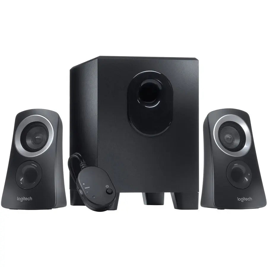 Logitech Z313 2.1 Speaker System with Deep Bass and Control Pod - 25 Watts RMS, Black