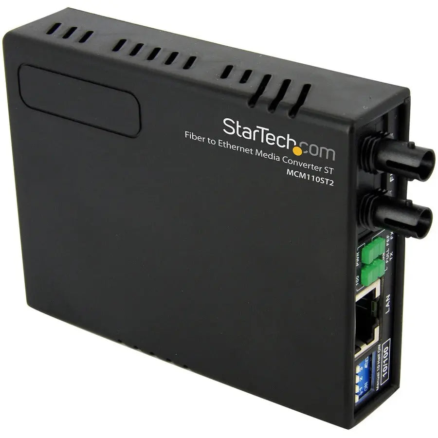 StarTech.com MCM110ST2 10/100 Multi Mode Fiber Ethernet Media Converter - 2 km Range