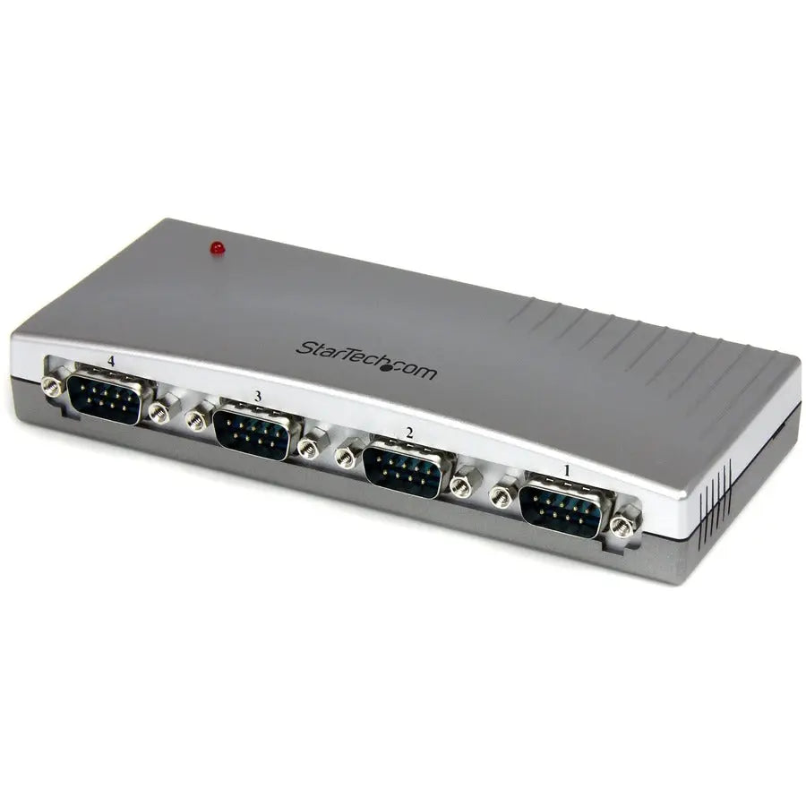 StarTech.com 4 Port USB to RS232 Serial Adapter Hub ICUSB2324 - Bus Powered, External, 4 Serial Ports, DB9 Connectors