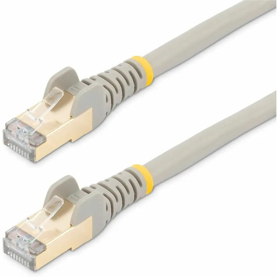 StarTech.com 3 ft Gray Shielded Cat6a Ethernet Cable with Snagless RJ45 Connectors and 10Gbps Support