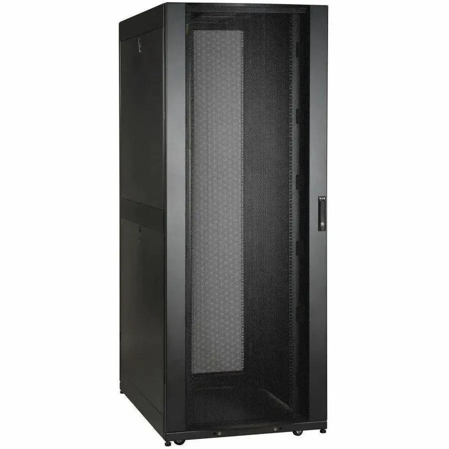 Eaton Corporation Tripp Lite SR42UBWD 42U Wide Standard-Depth Server Rack Enclosure Cabinet with Doors and Side Panels by Eaton Corporation