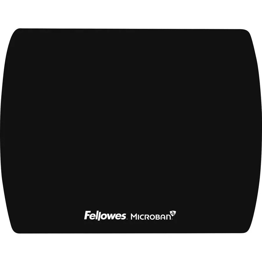 Fellowes Microban Ultra-Thin Black Mouse Pad with Antimicrobial Protection