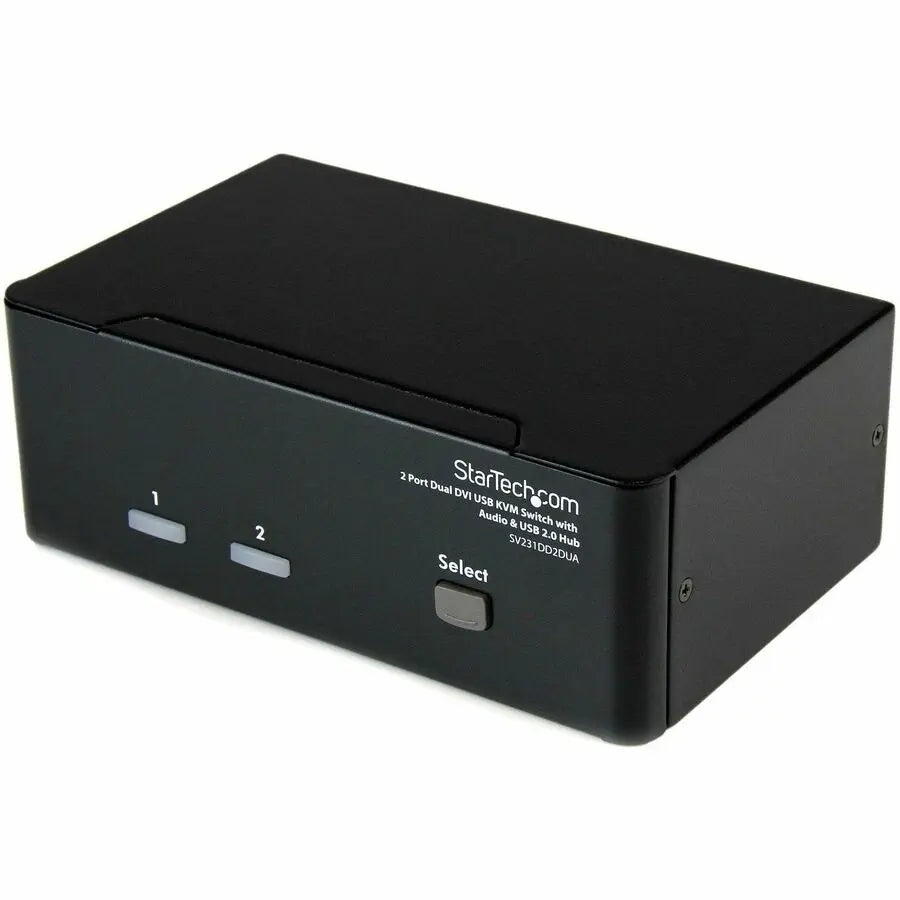 StarTech.com SV231DD2DUA 2-Port Dual DVI USB KVM Switch with Audio and USB Hub