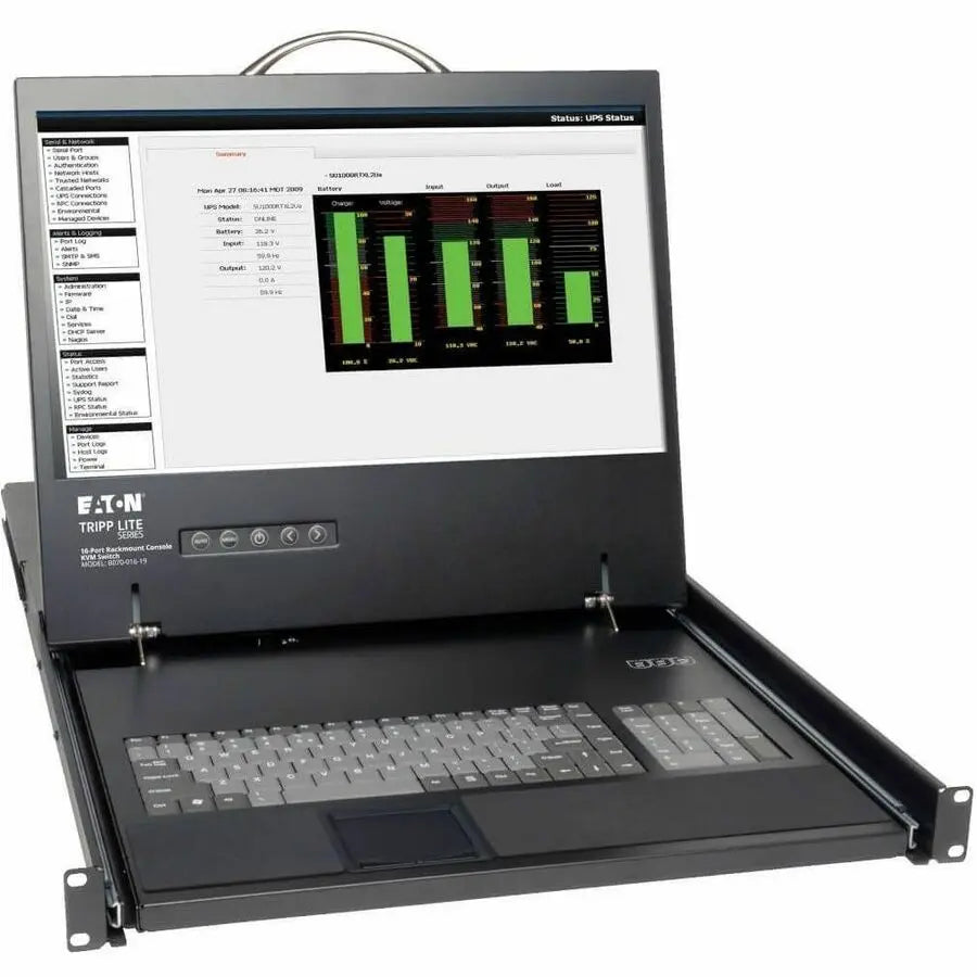 Eaton Corporation Tripp Lite NetCommander 16-Port Rack-Mount LCD KVM Switch B070-016-19