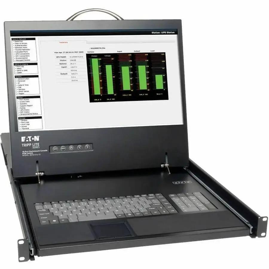 Eaton Corporation Tripp Lite NetCommander 16-Port Rack-Mount LCD KVM Switch B070-016-19 by Eaton Corporation