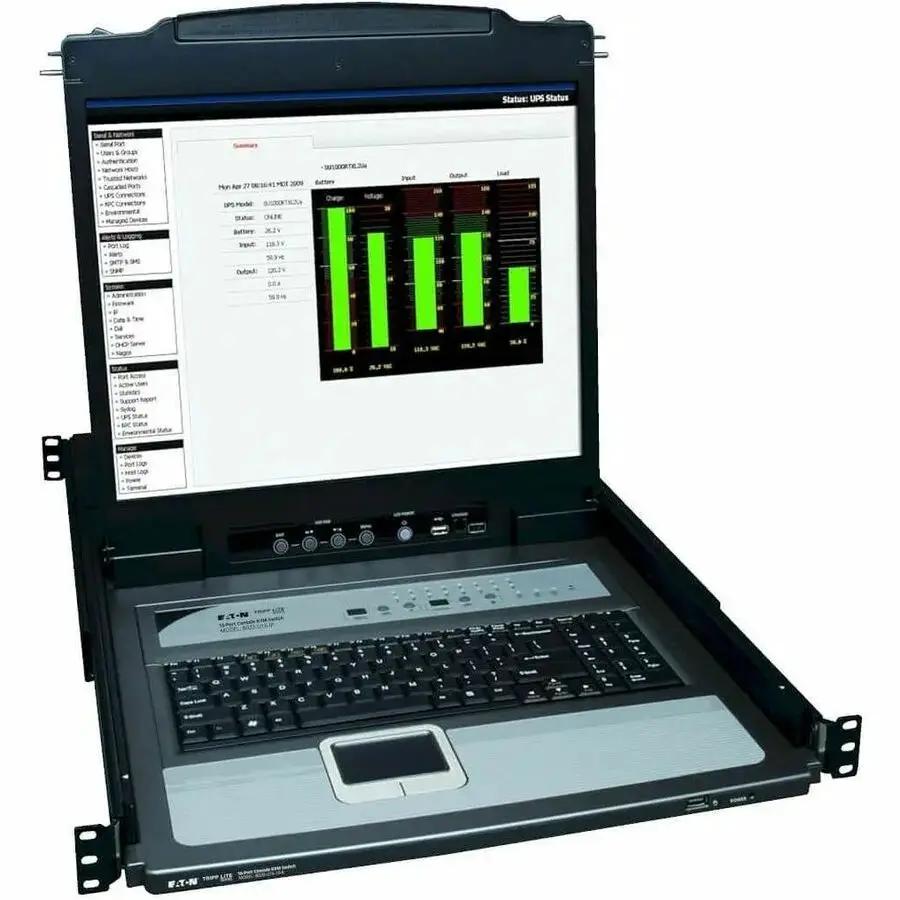 Tripp Lite NetDirector B020-U16-19-K Rackmount LCD KVM Switch with 16 Ports and 19-Inch Display by Eaton Corporation