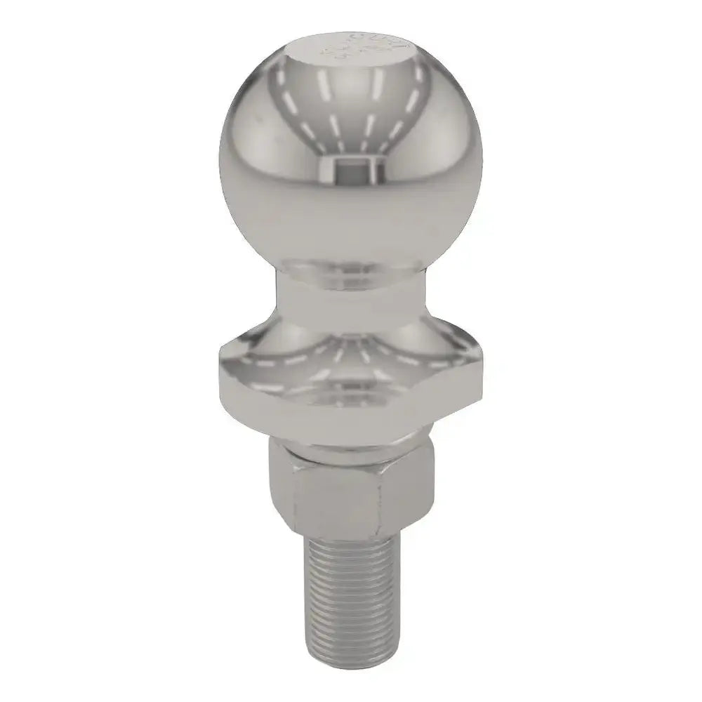 CURT 1-7/8 inch Trailer Ball with 3/4 inch Shank - 2,000 lb Capacity - Stainless Steel