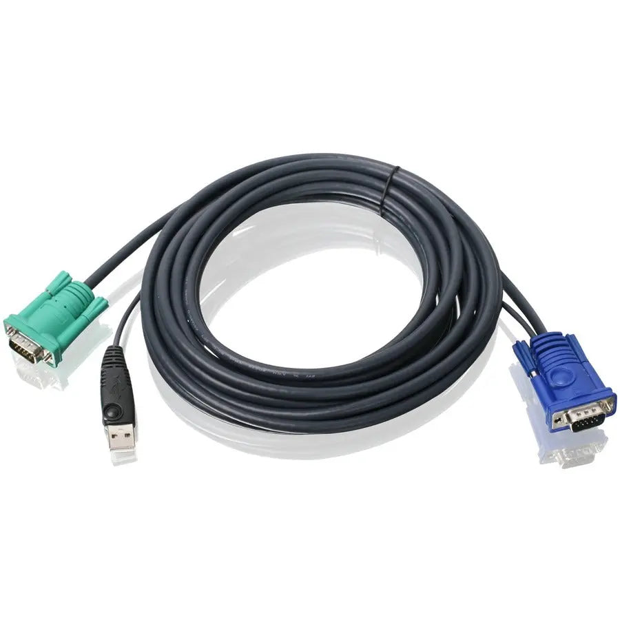IOGEAR G2L5205U 16 ft USB KVM Cable – Micro-Lite Series for High-Quality Video & Signal Integrity