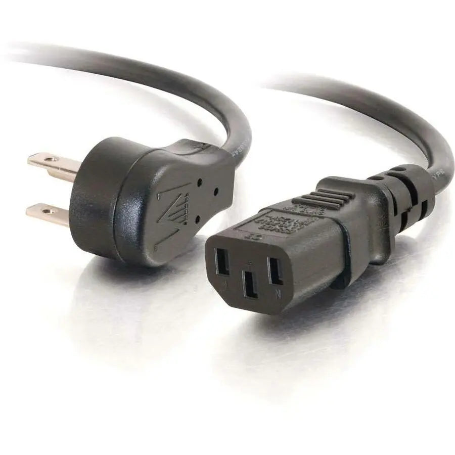 C2G 1.5ft 18 AWG Universal Flat Panel Power Cord (NEMA 5-15P to IEC320C13) by Legrand Group