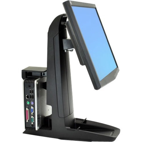 Ergotron Neo-Flex All-In-One SC Lift Stand – Adjustable Desktop Display and CPU Mount for Monitors Up to 24 Inches