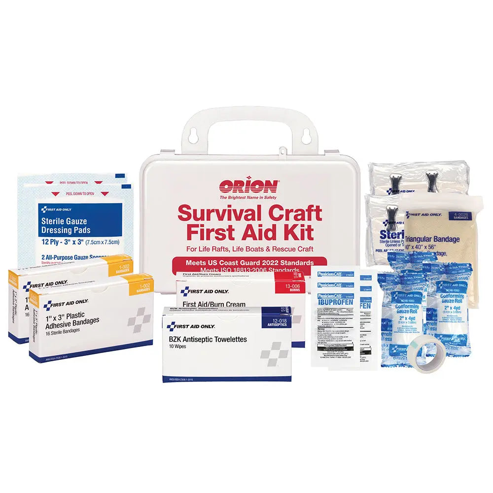 Orion Survival Craft First Aid Kit in Weatherproof Hard Plastic Case
