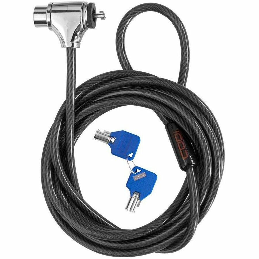 CODi A02001 Key Cable Lock with Two Keys for Universal Security Slots