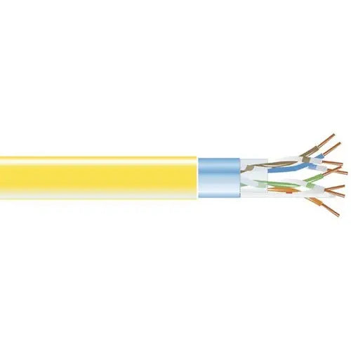 Black Box Corporation CAT5e 350-MHz Solid Bulk Cable F/UTP CMR PVC Yellow 1000ft