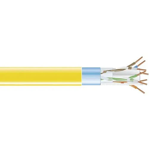 Black Box Corporation CAT6 400 MHz Solid Bulk Cable F/UTP CMR PVC - 1000 ft Yellow